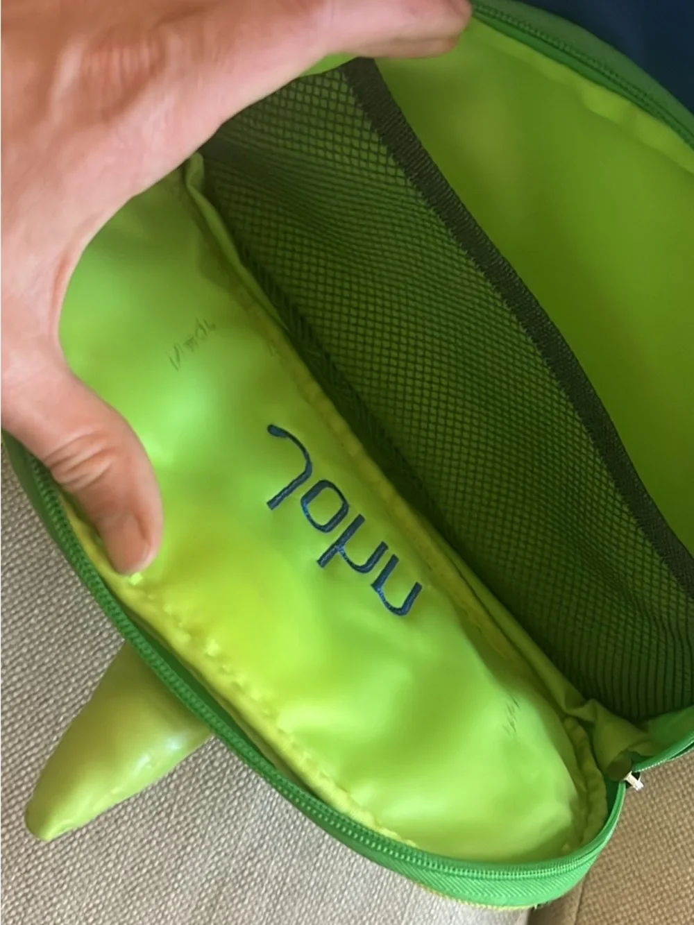 Skip Hop Preschool Backpack Green and Blue Dinosaur with Name Embroidered 